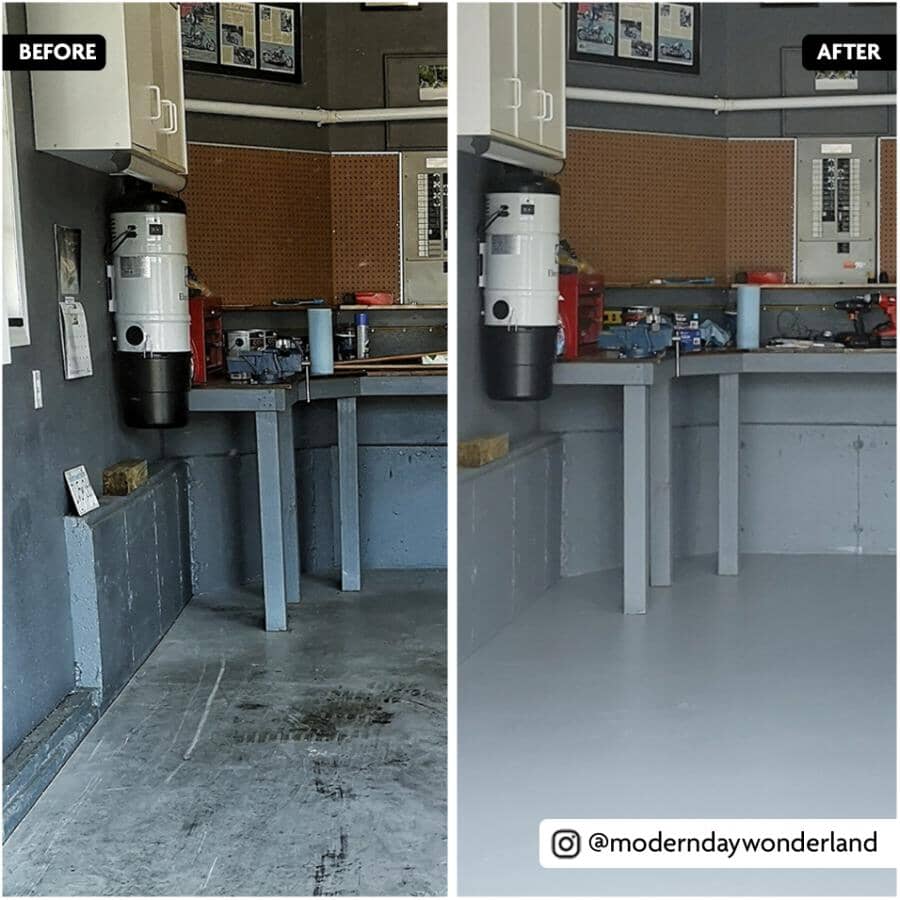 Concrete & Garage Acrylic Latex Paint - Slate Grey, 3.7 L