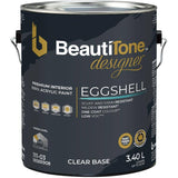 Interior Acrylic Latex Eggshell Paint & Primer - Clear Base, 3.4 L