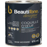 Interior Acrylic Latex Eggshell Paint & Primer - Medium Base, 870 ml