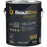Interior Acrylic Latex Velvet Paint & Primer - Clear Base, 3.4 L