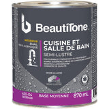 Interior Acrylic Latex Semi Gloss Kitchen & Bath Paint - Medium Base, 870 ml