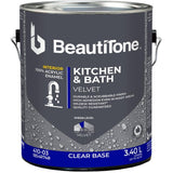 Interior Acrylic Latex Velvet Kitchen & Bath Paint - Clear Base, 3.4 L