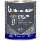 Interior Acrylic Latex Velvet Kitchen & Bath Paint -  Medium Base, 870 ml