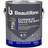 Interior Acrylic Latex Velvet Kitchen & Bath Paint - Medium Base, 3.48 L