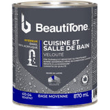 Interior Acrylic Latex Velvet Kitchen & Bath Paint -  Medium Base, 870 ml