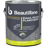 Interior / Exterior Acrylic Latex Pearl Floor Paint - Dark Grey, 3.7 L