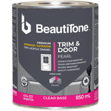Interior / Exterior Acrylic Latex Pearl Trim & Door Paint - Clear Base, 850 ml