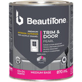 Interior / Exterior Acrylic Latex Pearl Trim & Door Paint - Medium Base, 870 ml