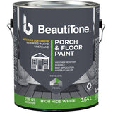 Interior / Exterior Alkyd Pearl Porch & Floor Paint - High Hide White, 3.64 L