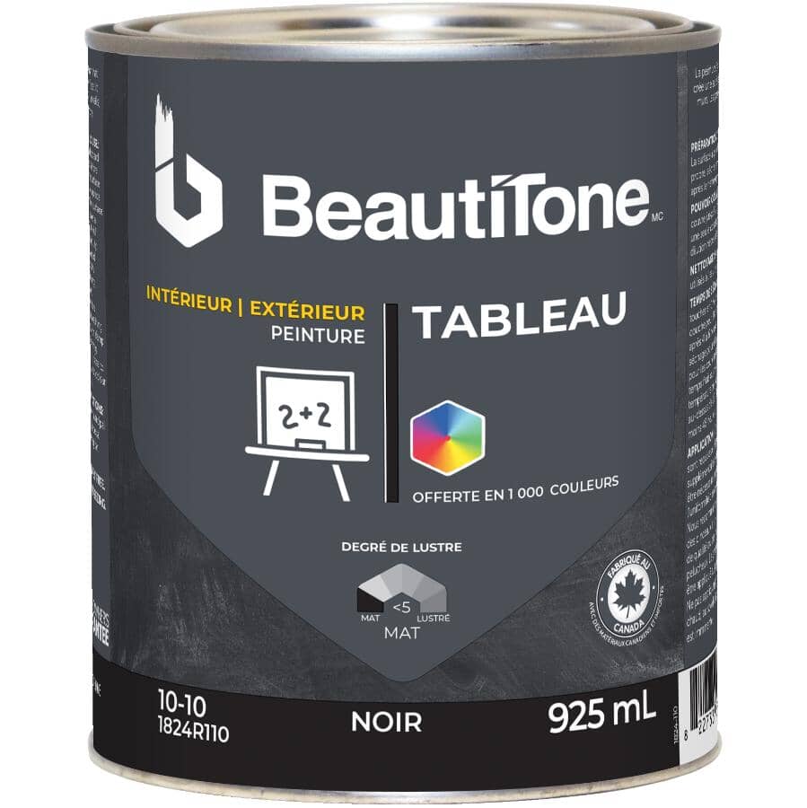 Interior / Exterior Chalkboard Paint - Black, 925 ml