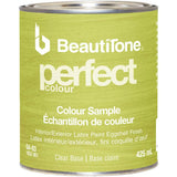 Interior / Exterior Latex Eggshell Perfect Colour Paint Sample - Clear Base, 425 ml