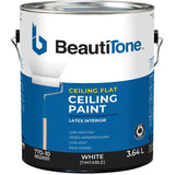 Latex Ceiling Paint - Flat White, 3.64 L