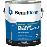 Latex Ceiling Paint - Flat White, 3.64 L
