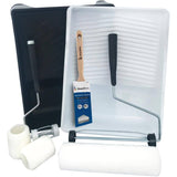 Lint Free Woven Fabric Paint Roller Kit - 9.5"/240 mm, 8 Pieces