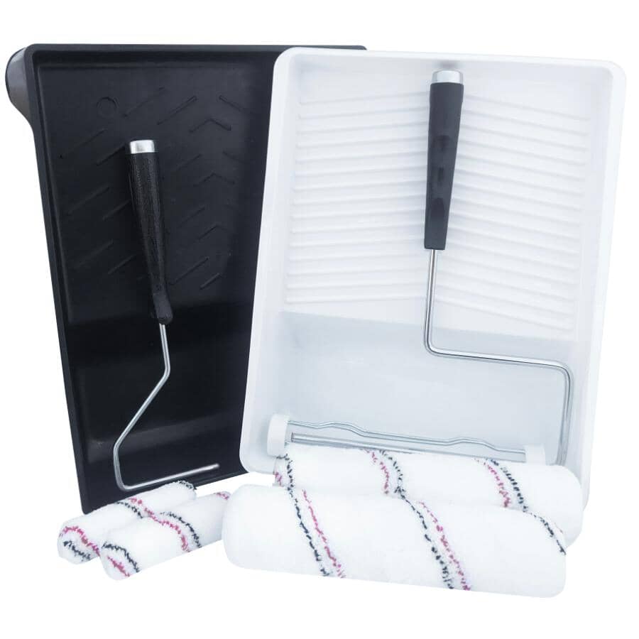 Microfiber Paint Roller Kit - 9.5"/240 mm x 10 mm, 8 Pieces