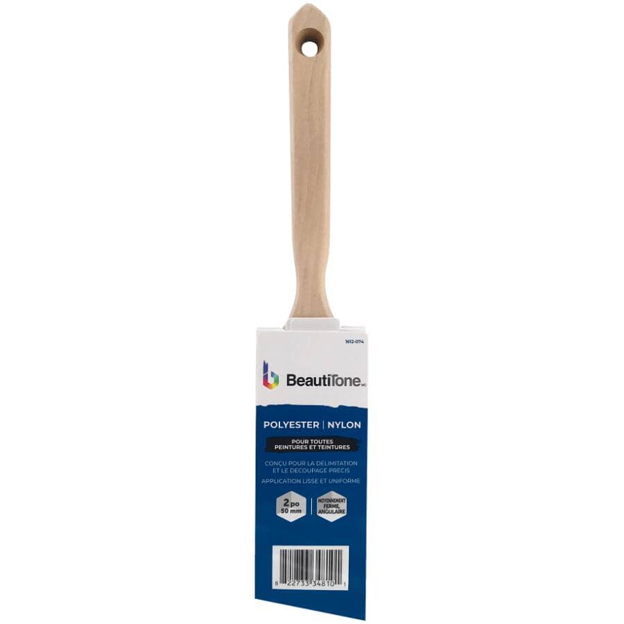 Polyester / Nylon Blend Angular Sash Paint Brush - 2" / 50 mm