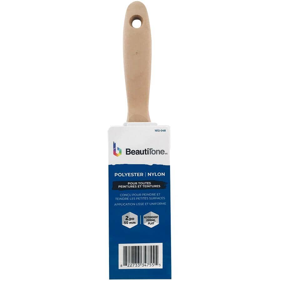Polyester / Nylon Blend Flat Paint Brush - 2" / 50 mm