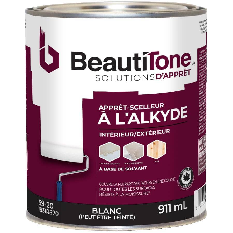 Interior / Exterior Alkyd Oil Primer Sealer - White, 911 ml