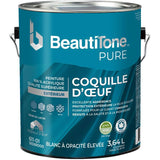 100% Acrylic Premium Exterior Eggshell Paint - High Hide White, 3.64 L