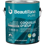 100% Acrylic Premium Exterior Eggshell Paint - Medium Base, 3.48 L