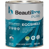 Premium Interior Latex Eggshell Paint & Primer - High Hide White, 911 ml