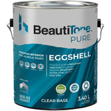 Premium Interior Latex Eggshell Paint & Primer - Clear Base, 3.4 L