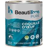 Premium Interior Latex Eggshell Paint & Primer - High Hide White, 911 ml