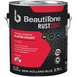 Alkyd Rust Paint - Gloss New Holland Blue, 3.7 L
