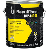 Alkyd Rust Paint - Semi-Gloss High Hide White, 3.64 L