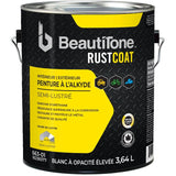 Alkyd Rust Paint - Semi-Gloss High Hide White, 3.64 L