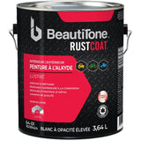 Alkyd Rust Paint - Gloss High Hide White, 3.64 L