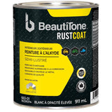 Alkyd Rust Paint - Semi-Gloss High Hide White, 911 ml