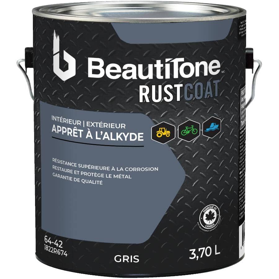 Alkyd Rust Primer - Grey, 3.7 L