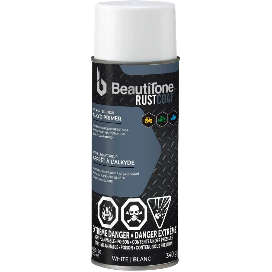 Alkyd Rust Spray Primer - White, 340 g