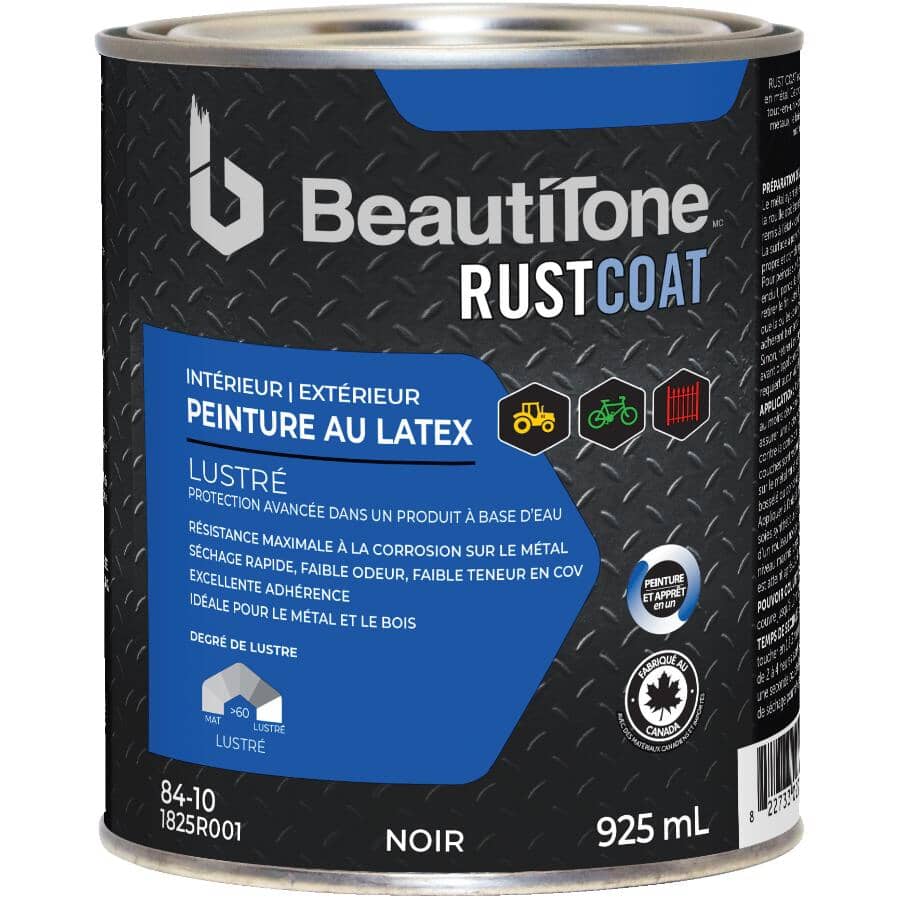 Latex Rust Paint - Gloss Black, 925 ml