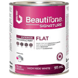 Exterior Acrylic Latex Flat Paint - High Hide White, 911 ml