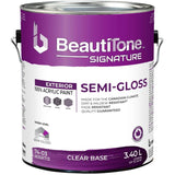 Exterior Acrylic Latex Semi-Gloss Paint - Clear Base, 3.4 L