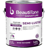Exterior Acrylic Latex Semi-Gloss Paint - Medium Base, 3.48 L