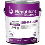 Exterior Acrylic Latex Semi-Gloss Paint - Clear Base, 3.4 L