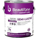 Exterior Acrylic Latex Semi-Gloss Paint - High Hide White, 3.64 L
