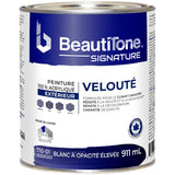 Exterior Acrylic Latex Velvet Paint - High Hide White, 911 ml