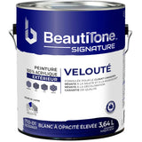 Exterior Acrylic Latex Velvet Paint - High Hide White, 3.64 L