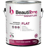 Interior Acrylic Flat Paint - High Hide White, 3.64 L