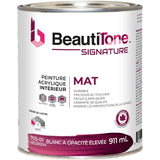 Interior Acrylic Flat Paint - High Hide White, 911 ml