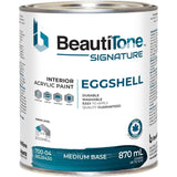 Interior Acrylic Latex Eggshell Paint - Medium Base, 870 ml