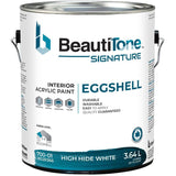 Interior Acrylic Latex Eggshell Paint - High Hide White, 3.64 L