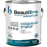 Interior Acrylic Latex Eggshell Paint - Medium Base, 3.48 L