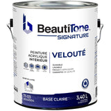 Interior Acrylic Latex Velvet Paint - Clear Base, 3.4 L