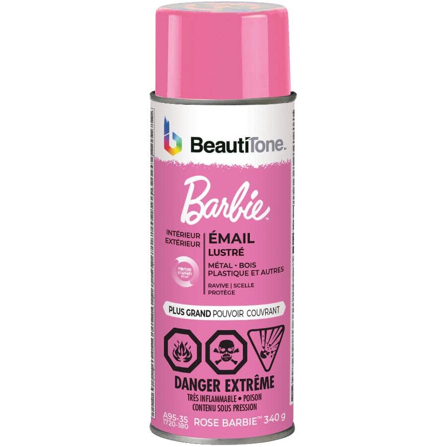 Solvent Enamel Spray Paint - Gloss Barbie Pink, 340 g