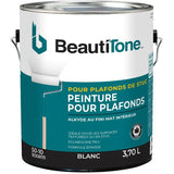 Stucco Ceiling Alkyd Paint - Flat White, 3.7 L